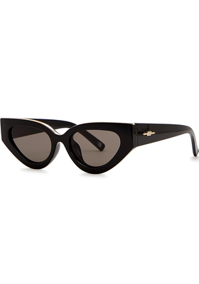 Aphrodite Black Cat-Eye Sunglasses from Le Specs