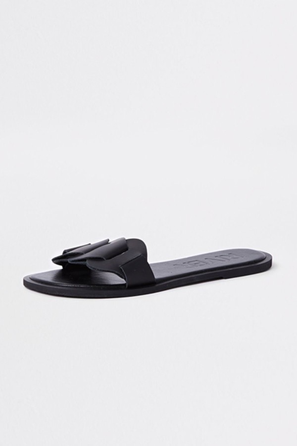 Black Leather Sandals