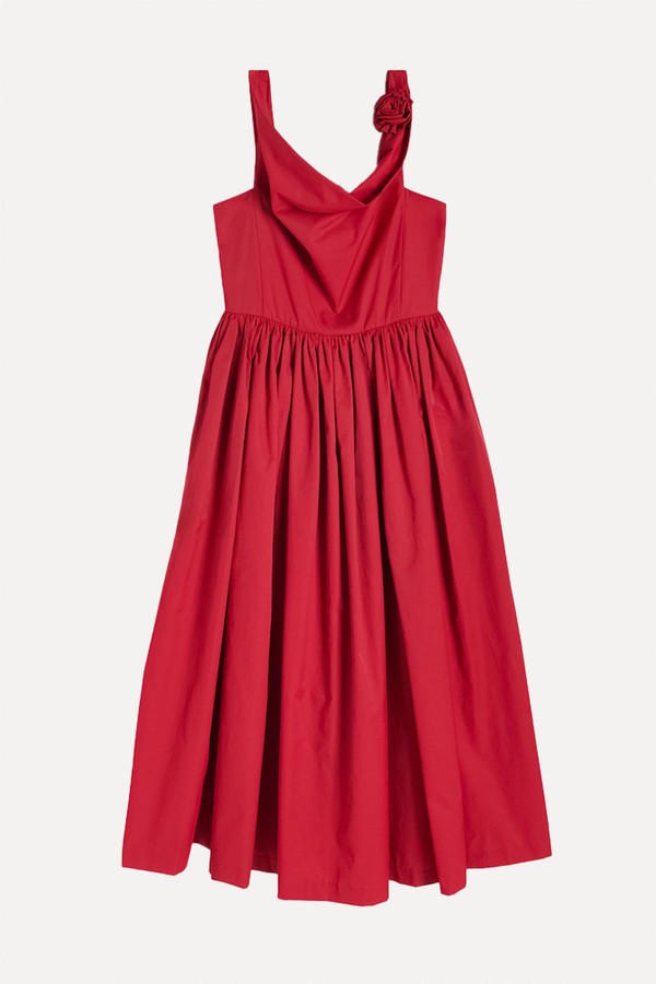 Dress With Decorative Rose Detail from Reserved
