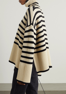 Striped Merino Wool Turtleneck Sweater from Totême