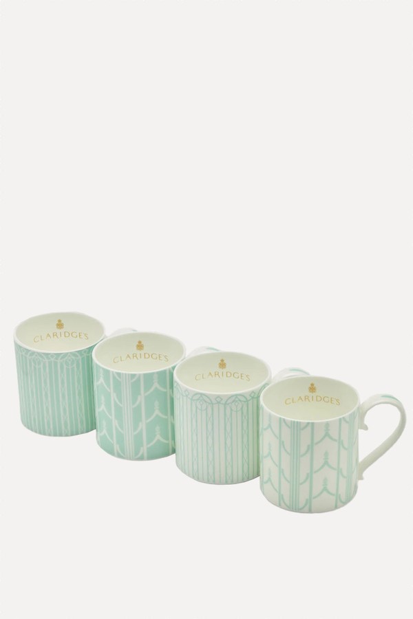 Set Of 4 Jade Mugs from Claridge's
