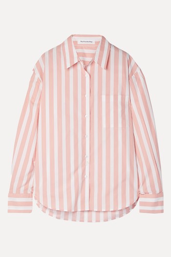 Lui Striped Cotton-Poplin Shirt from The Frankie Shop