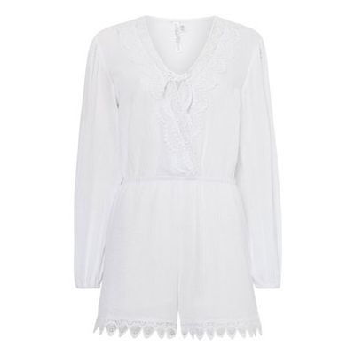 Love Bird Lace Trim Playsuit from Seafolly