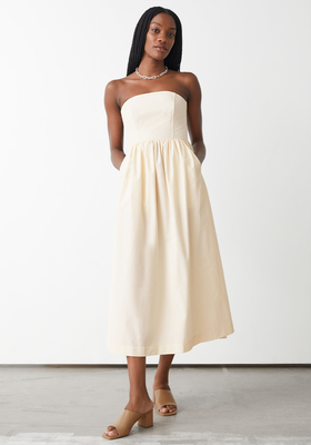 Voluminous Bandeau Midi Dress from & Other Stories 