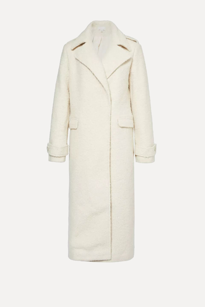 Halston Oversized Boucle-Woven Coat from Pretty Lavish 