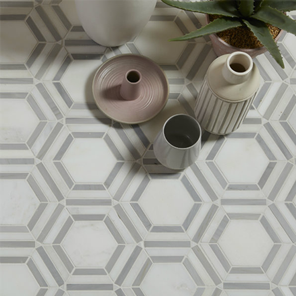 Florence Hexagon Marble Mosaic