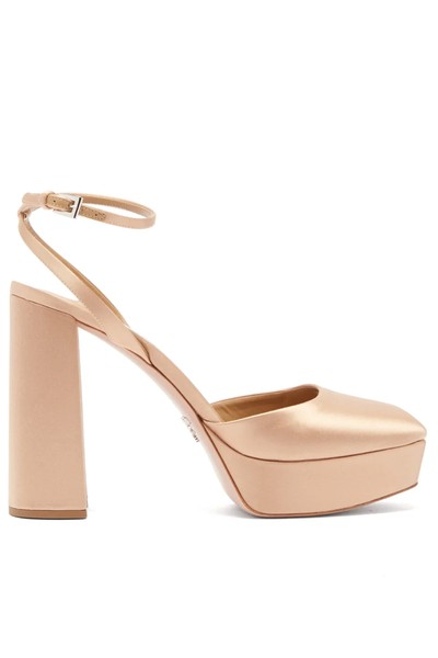 Square-Toe Platform Pumps from Prada