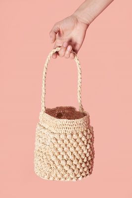 Seau Basket Bag In Nude