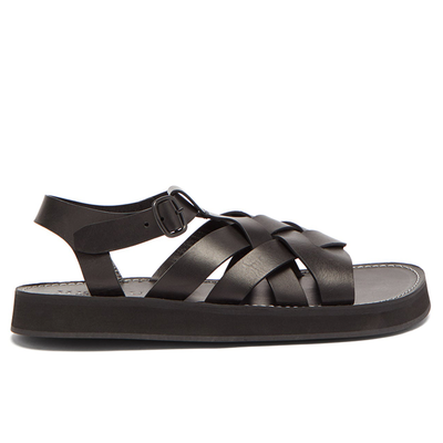 Beltra Woven-Leather Fisherman Sandals from Hereu