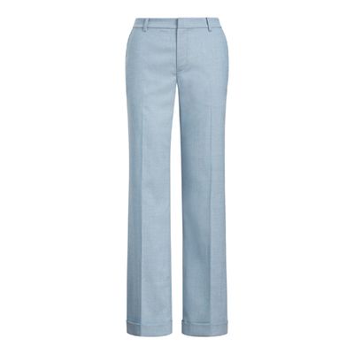 Wool-Blend Wide-Leg Trouser