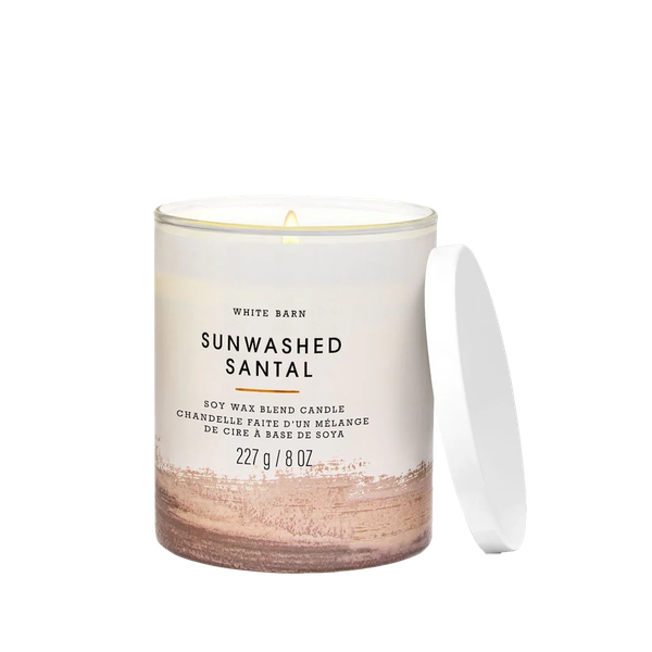 Sunwashed Santal Single Wick Candle
