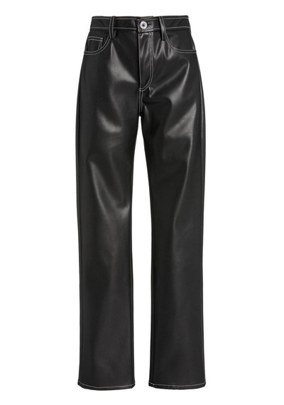 Eli Vegan Leather Straight-Leg Pants from Staud