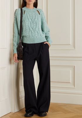 Paloma Cutout Cable Knit Wool Blend Sweater from Isabel Marant