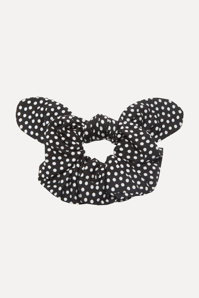 Polka-Dot Jersey Scrunchie from Saint Laurent