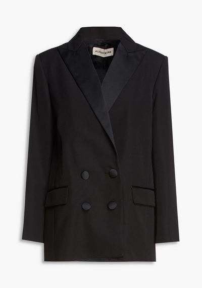 Satin Trimmed Twill Blazer from Alexachung