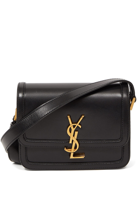 Solferino YSL-Plaque Leather Shoulder Bag