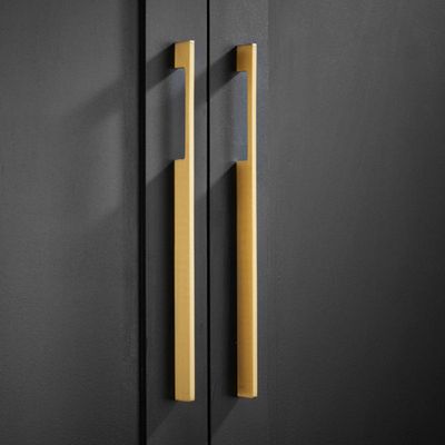 Solid Brass Gold Door And Drawer Pull Handles from Pushka Home
