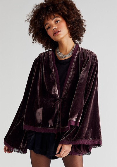 Velvet Bed Jacket