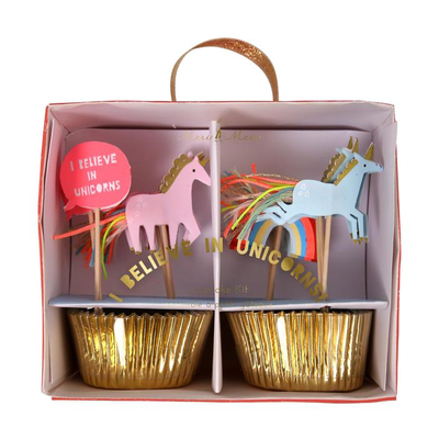 I Believe in Unicorns Cupcake Kit from Meri Meri