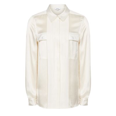 Indra Silk Twin Pocket Blouse from Reiss