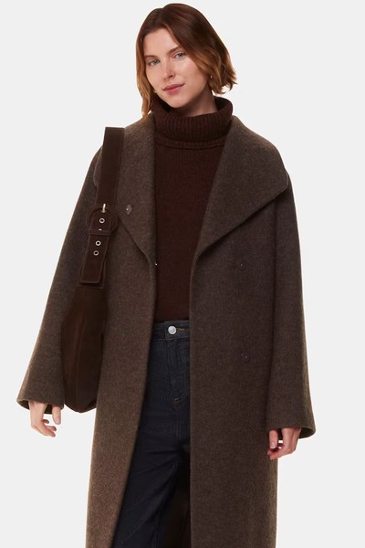 Morgan Funnel Neck Coat from Whistles