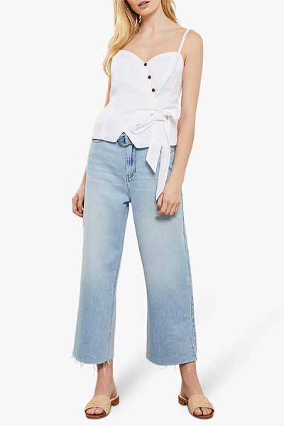 Madison Wide-Leg Jeans, Light Blue from Mint Velvet