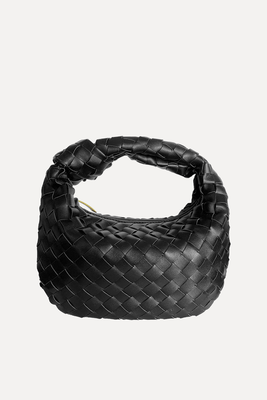 Women Soft PU Leather Woven Handbag from HIGHYU