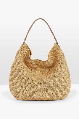 Ortley Straw Bucket Bag from Hush