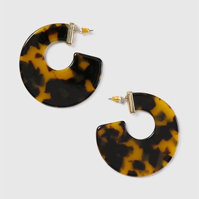 Thick Tortoise Shell Earrings