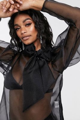 Organza Bow Blouse from Flounce London