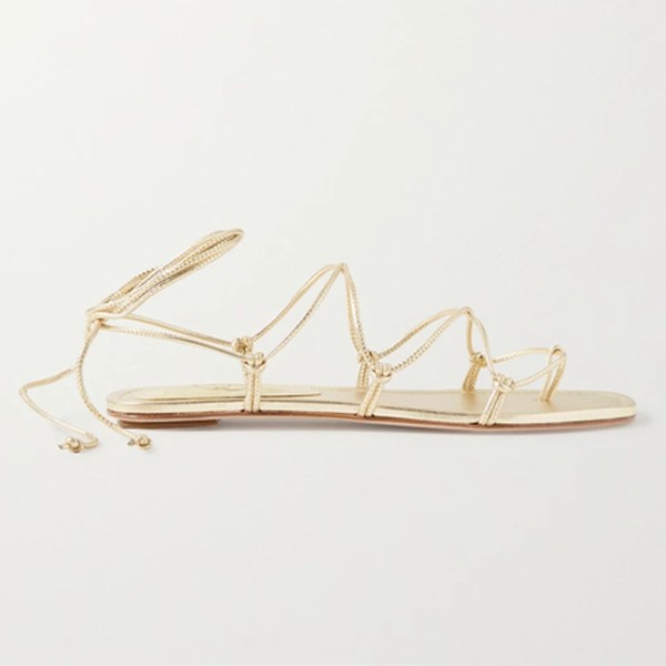 Knotted Leather Sandals from Porte & Paire