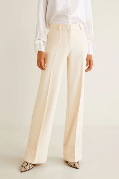 High-Waist Palazzo Trousers from Mango