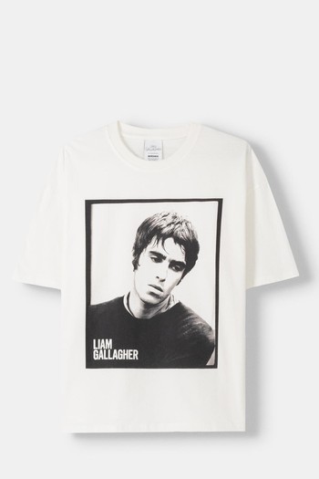 Liam Gallagher Short Sleeve T-Shirt from Bershka