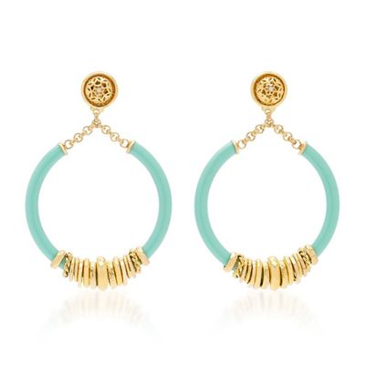 24K Gold-Plated Brass & Acetate Earrings from Gas Bijoux