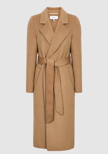 Wool Blend Longline Coat  from Reiss