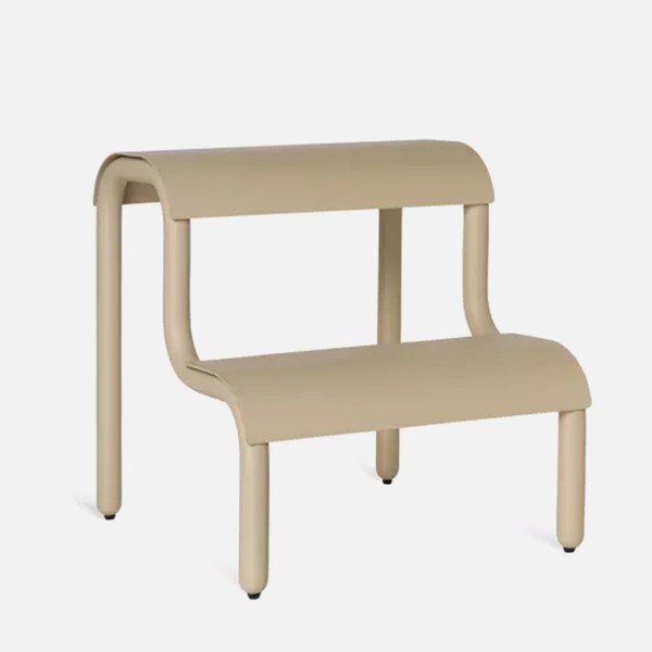 Up Step Curved Powder-Coated Iron Double Step from Ferm Living