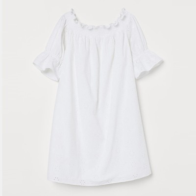 Off-The-Shoulder Cotton Dress from H&M