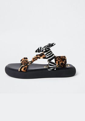 Animal Print Sandals from River Island