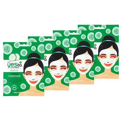 Cucumbers Soothing Calming Paper Mask from Yes To!