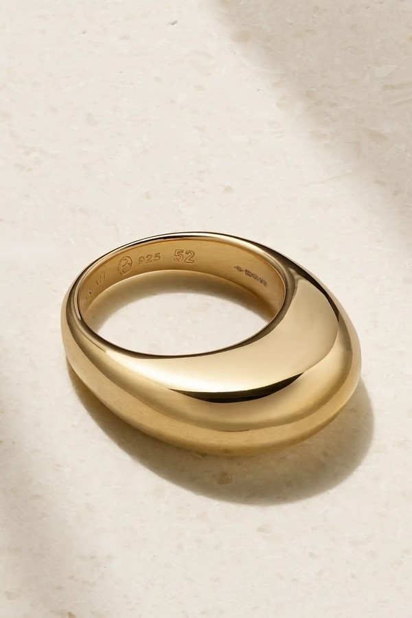 The Curve Recycled Gold Vermeil Ring from By Pariah