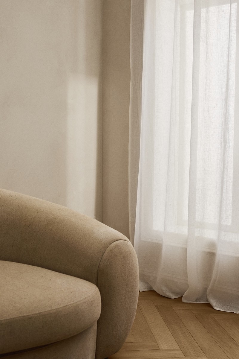 Low Opacity Linen Sheer Curtain