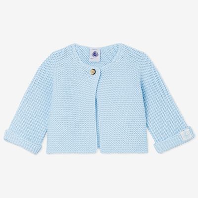 Blue Knitted Cardigan from Petit Bateau