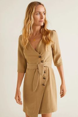 Buttoned Wrap Dress from Mango