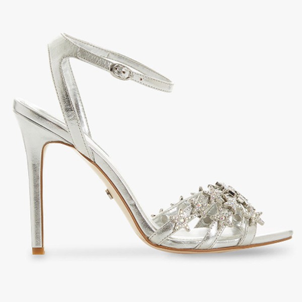 Magick Star Embellished High Heel Sandal in Silver from Dune