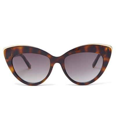 Beautiful Stranger Cat-Eye Tortoiseshell Sunglasses from Le Specs