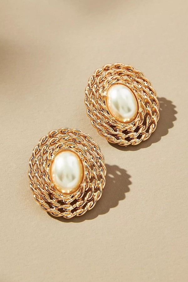 The Restored Vintage Collection: Rope Pearl Earrings from Anthropologie