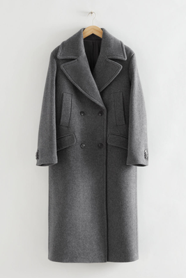 Oversized Wide Collar Wool Coat from & Other Stories