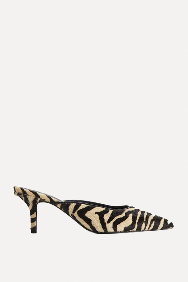 Heeled Leather Mules from H&M