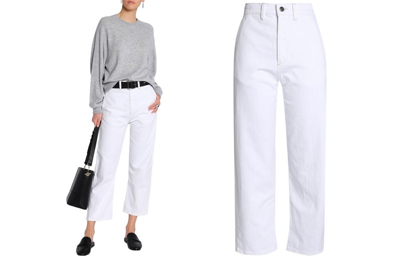 Cropped High-Rise Boyfriend Jeans from Vince