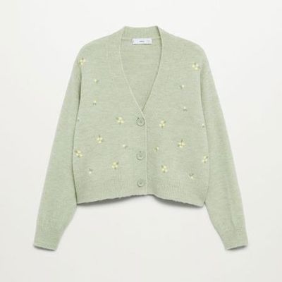 Flowers Embroidery Cardigan from Mango